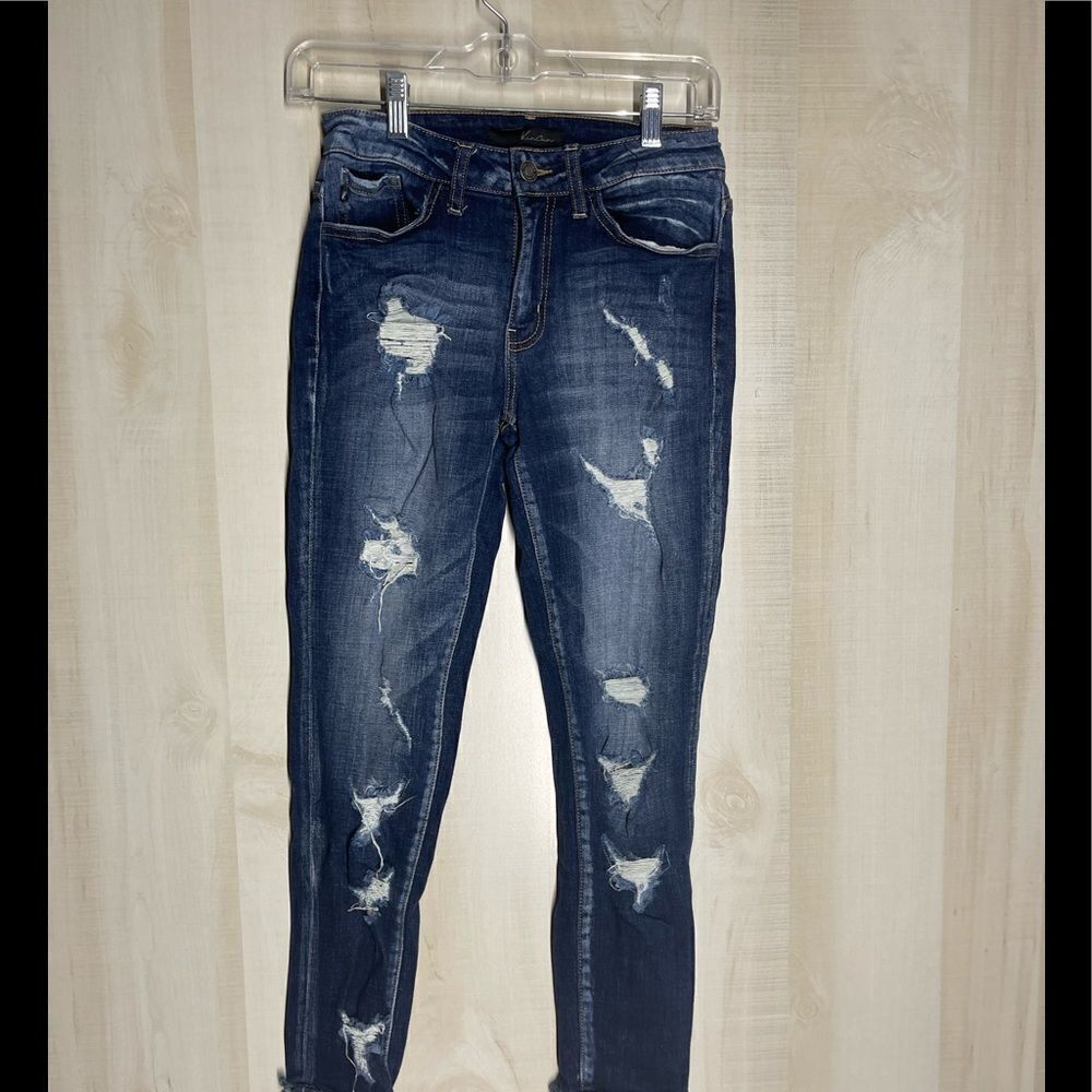 ‎KanCan Estilo distressed skinny jeans, size 26